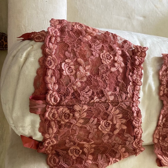 LaPerla Lingerie Lace Set NWOT size 34B panties size 1-32 rust lace beautiful - Picture 5 of 7